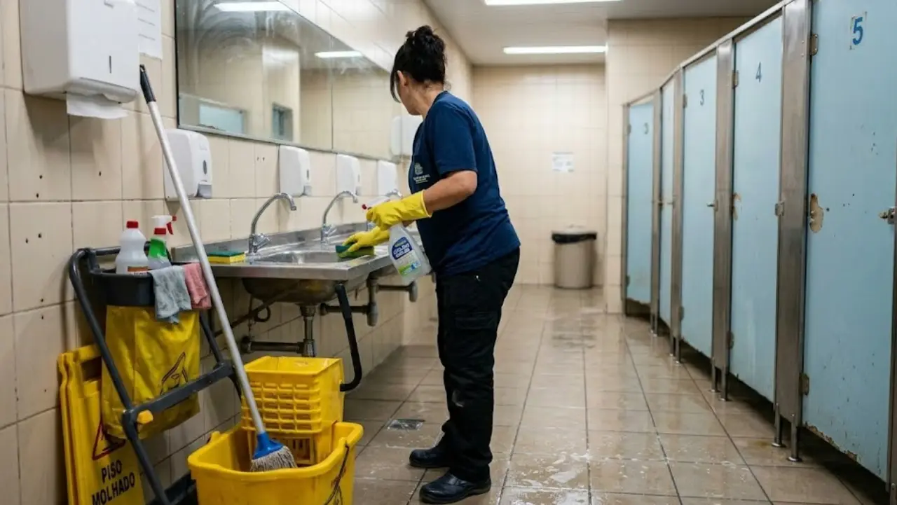 Profissional Qu4tro Cantos realizando higienização detalhada